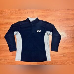 Vintage Women’s Columbia BYU Cougars 1/4 Zip Pullover (Thin Fleece) Size Large